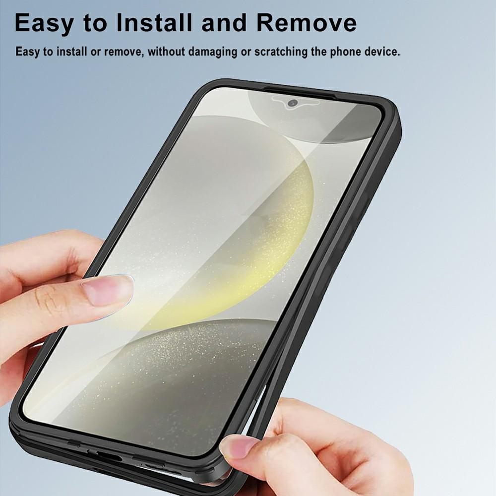 For Samsung Galaxy S25 FE Case Acrylic+TPU Clear Phone Cover with PET Screen Film
