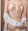 Red Push-Up Bra Set: Six-Button Adjustable, Anti-Side-Boob, No Underwire, Small Bust Enhancement