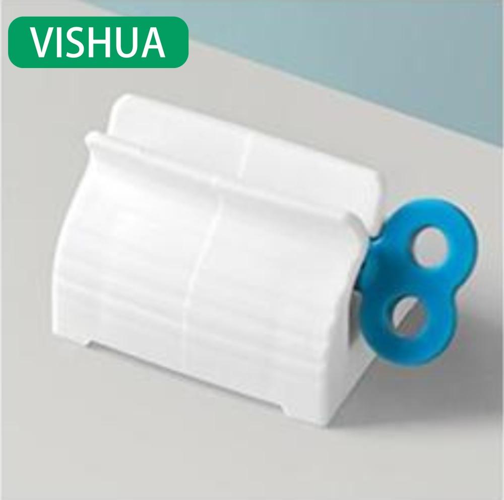 

Convenient Toothpaste Dispenser Roller Toothpaste Squeezer Holder Bathroom Accessories синий