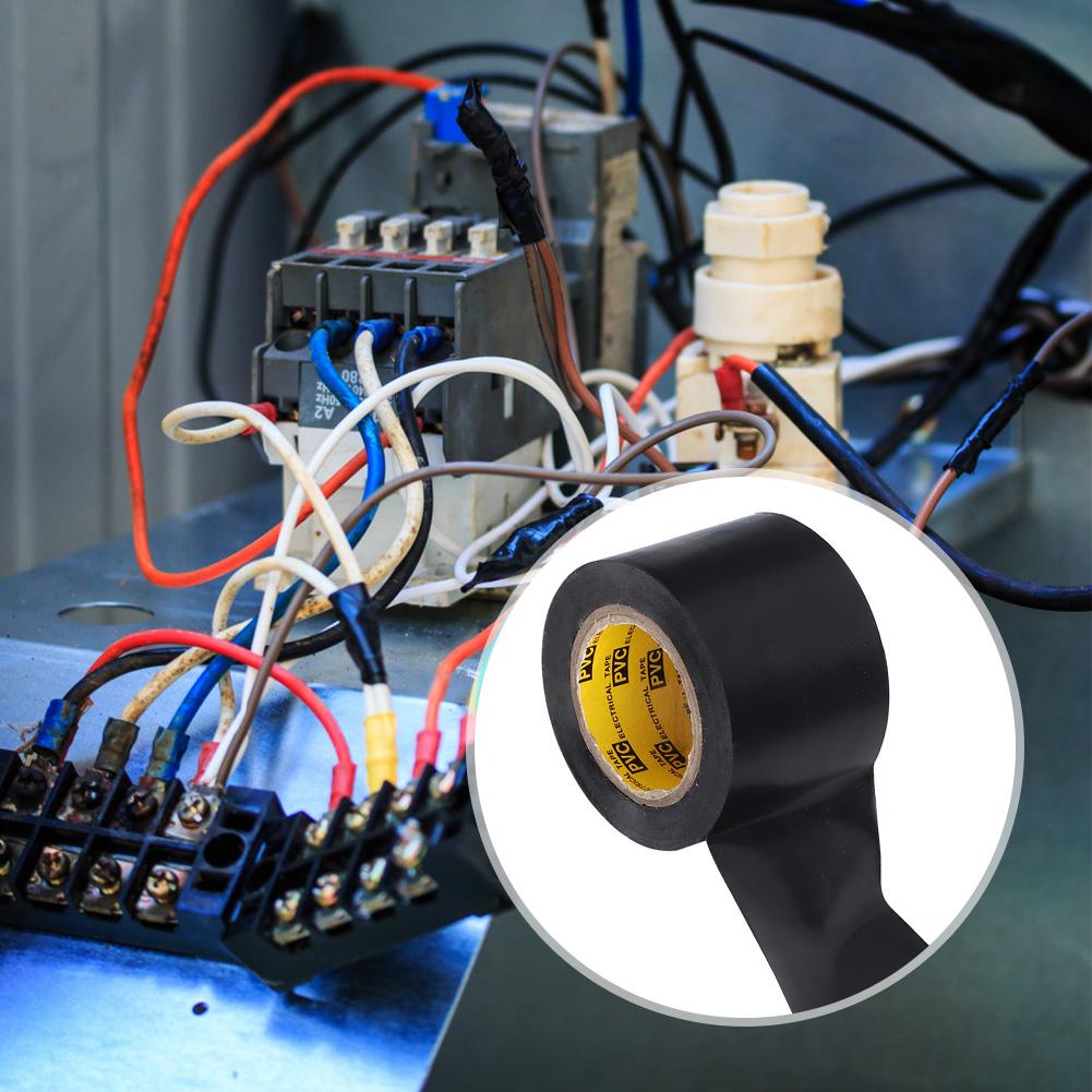 4Pcs Electrician PVC Waterproof Electrical Insulated Sealing Tape Repair Tools 4.4cmBlack