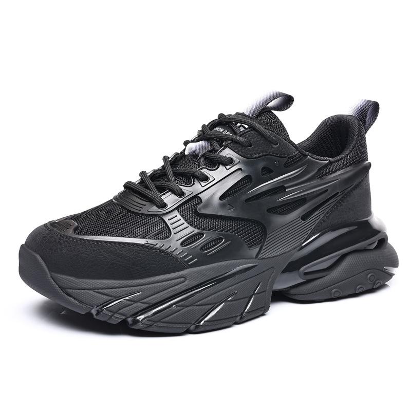 Summer New Fashion Breathable Mesh Shoes Men's Personality Trend Sports Platform Shoes Student Casual Dad Shoes