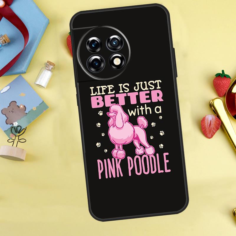 Poodle Dog Cartoon Case For OnePlus 10 Pro 8 9 11 Ace 8T 9R 10R 10T OnePlus Nord CE 2 3 Lite 2T N10 N20 Cover