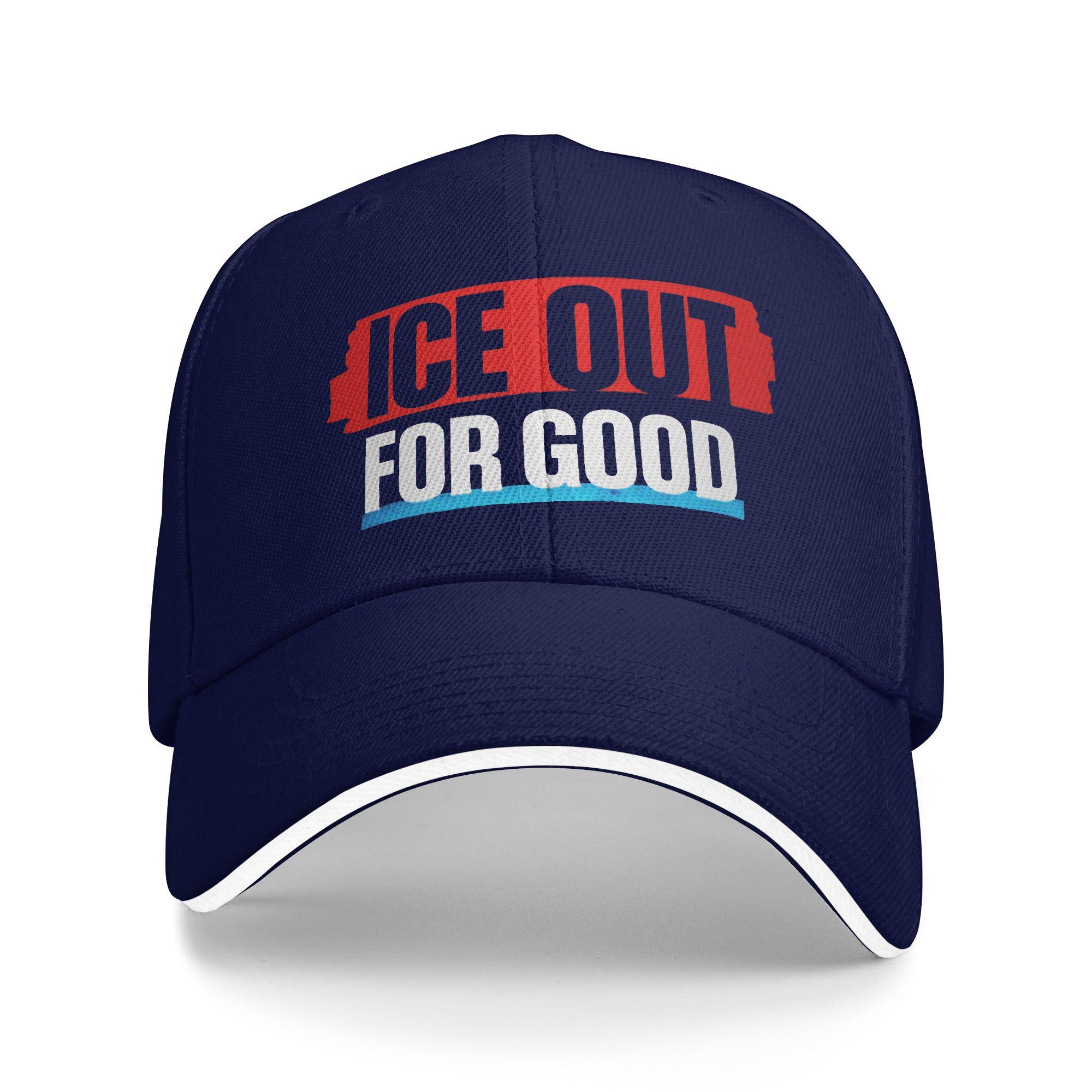 

Ice Out For Good Casual Baseball Cap Tennis Skate Trucker Hat Summer Wholesale Men Adult DIY Print Baseball Caps As Picture темно-синього кольору