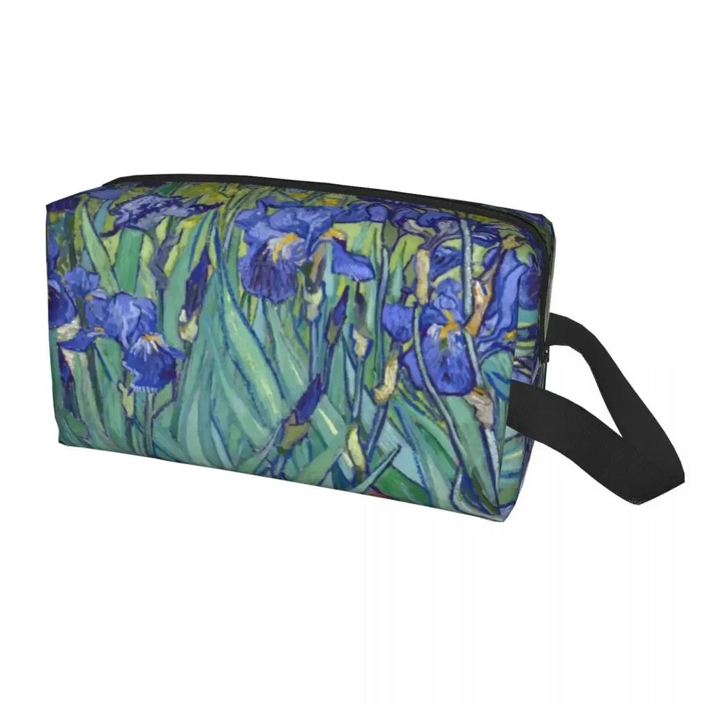 Travel Vincent Gogh Almond Blossoms Violet Toiletry Bag Flowers Makeup Cosmetic Organizer Storage Dopp Kit Case