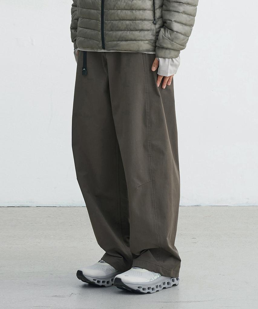 Goyoweeo Curved Flow Pants (Brown Gray)