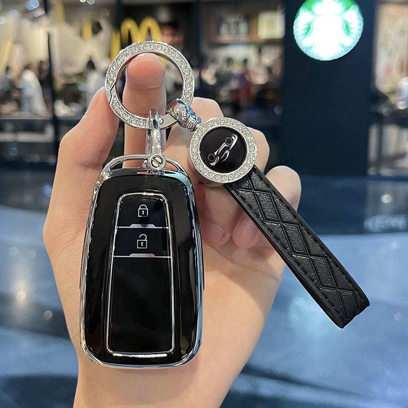 Tpu Car Key Case Cover For Toyota Corolla Cross Camry Land Cruiser Prado Rav4 Prius Key Protector Bag Shell Fob