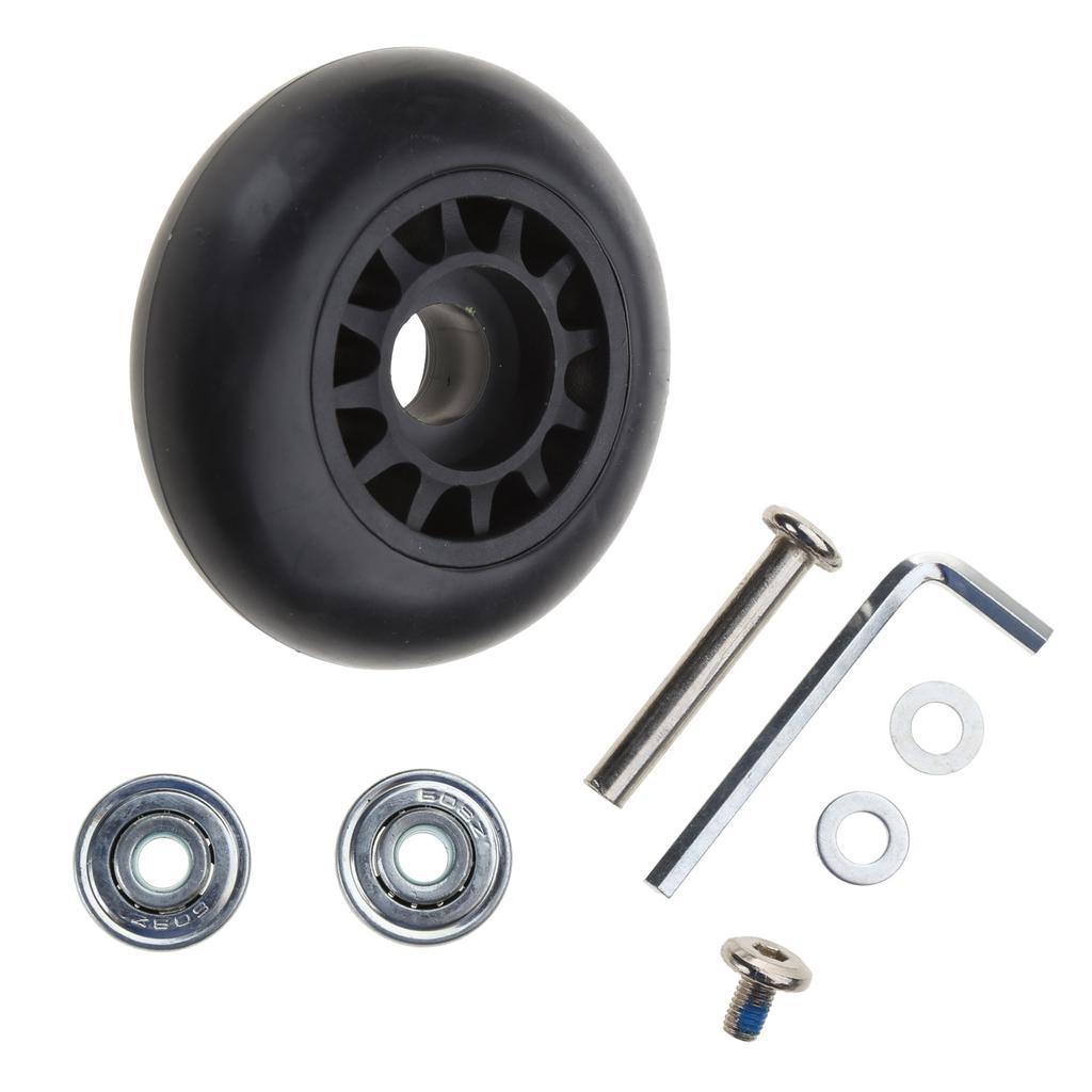Suitcase Wheels Trolley Case Luggage Wheels Flexible Luggage Suitcase Swivel Wheels Mute Suitcase Replacement Wheels