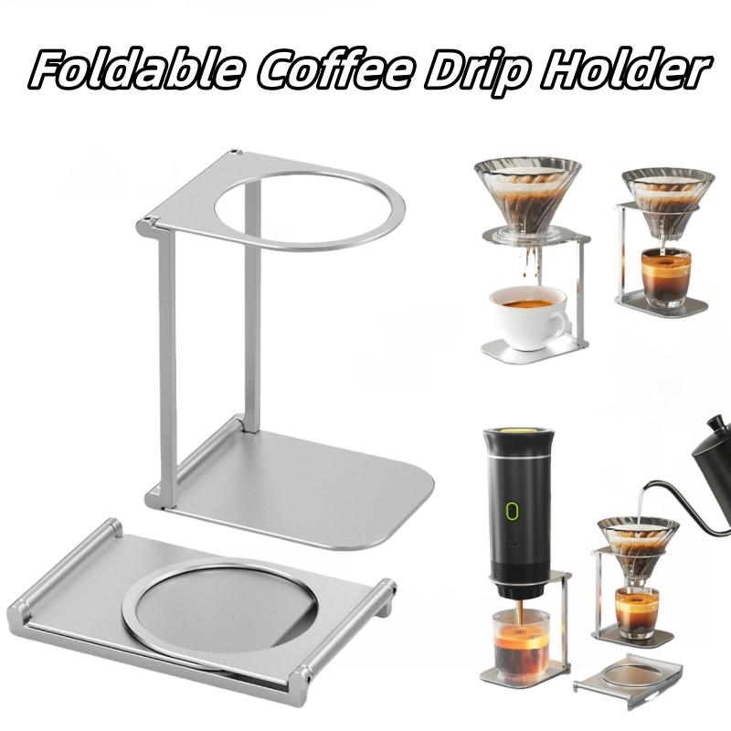 Portable Foldable Coffee Drip Holder, Aluminum Drip Holder, Italian Espresso Machine Bracket, Lightweight Coffee Drip Holder