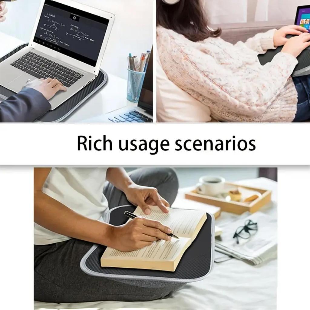 Laptop Lap Desk with Soft Pillow Cushion Multifunctional Laptop Desk Small Pillow Table for Home & Office