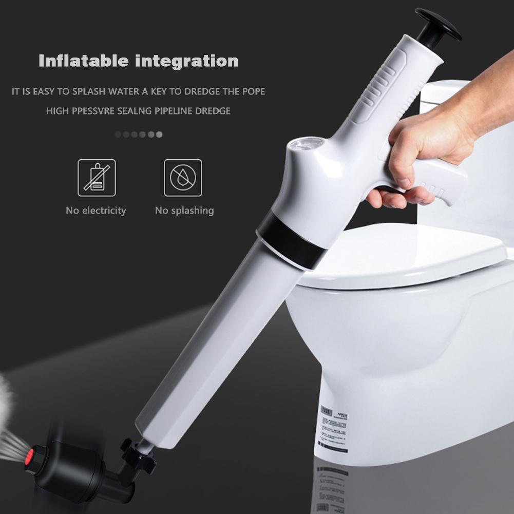 High Pressure Air Drain Blaster Toilet Plunger Dredger Tools for Bathroom Sink Household Toilet Bathroom Sewerage Tools