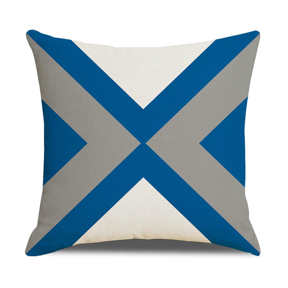 Nuova Copricuscino Decorativo Nordic Moderno Semplice in Lino Copricuscino per Divano con Motivo Geometrico