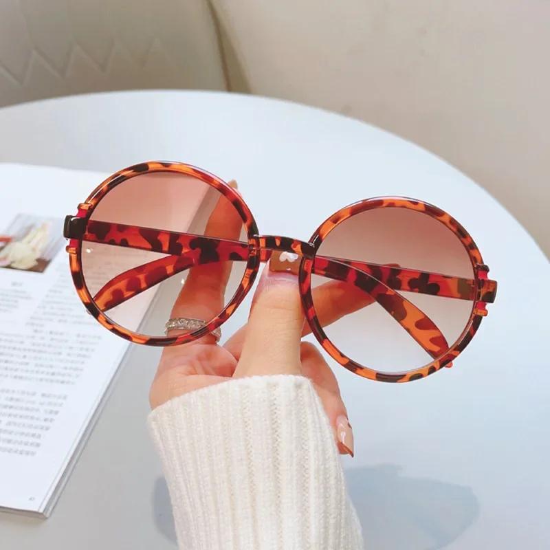 Round Vintage Sunglasses Women Oversized Eyewear Women/Men Luxury Glasses Women Party Lunette Soleil Femme