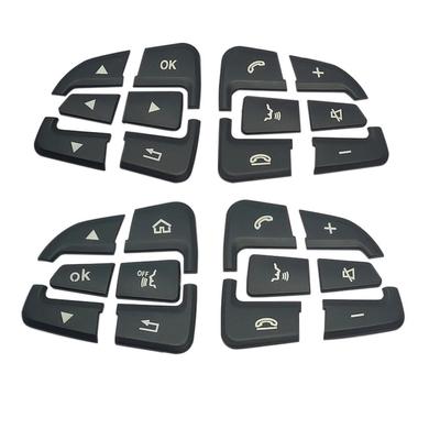 Negru pentru Mercedes Benz GLC X253 Clasa C W205 CLA GLA Clasa A X156 C117 W176 Huse pentru butoanele volanului Autocolante decorative