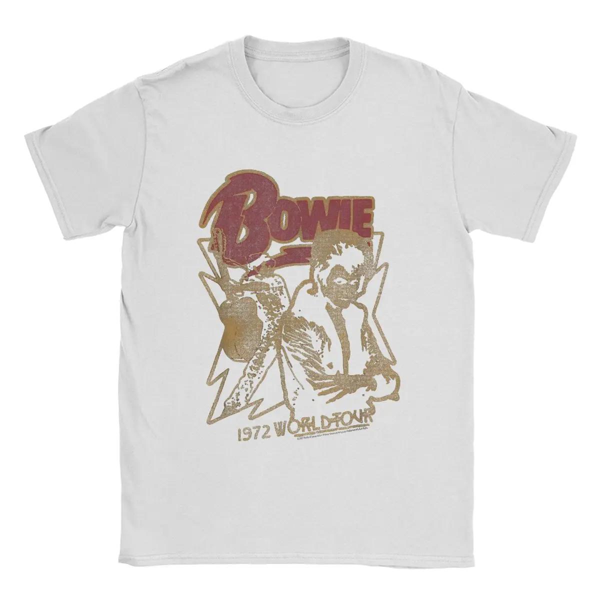 

Men s Davids Singer Actor Bowies World Tour T Shirts English 100% Cotton Funny Short Sleeve Crewneck Tees T-Shirt 3XL