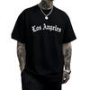 2025 New Fashion Mens Summer Los Angeles Fashion Letter Print Loose Casual and Comfortable Tshirt