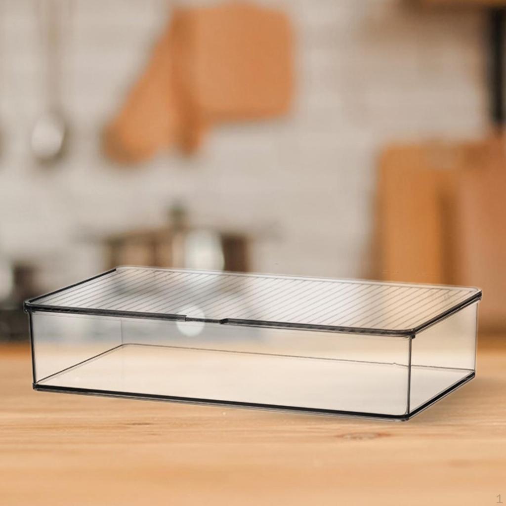 Organizer Bin Tekopp Förvaringslåda Dammtät Dispenser Robust Diverse Saver för