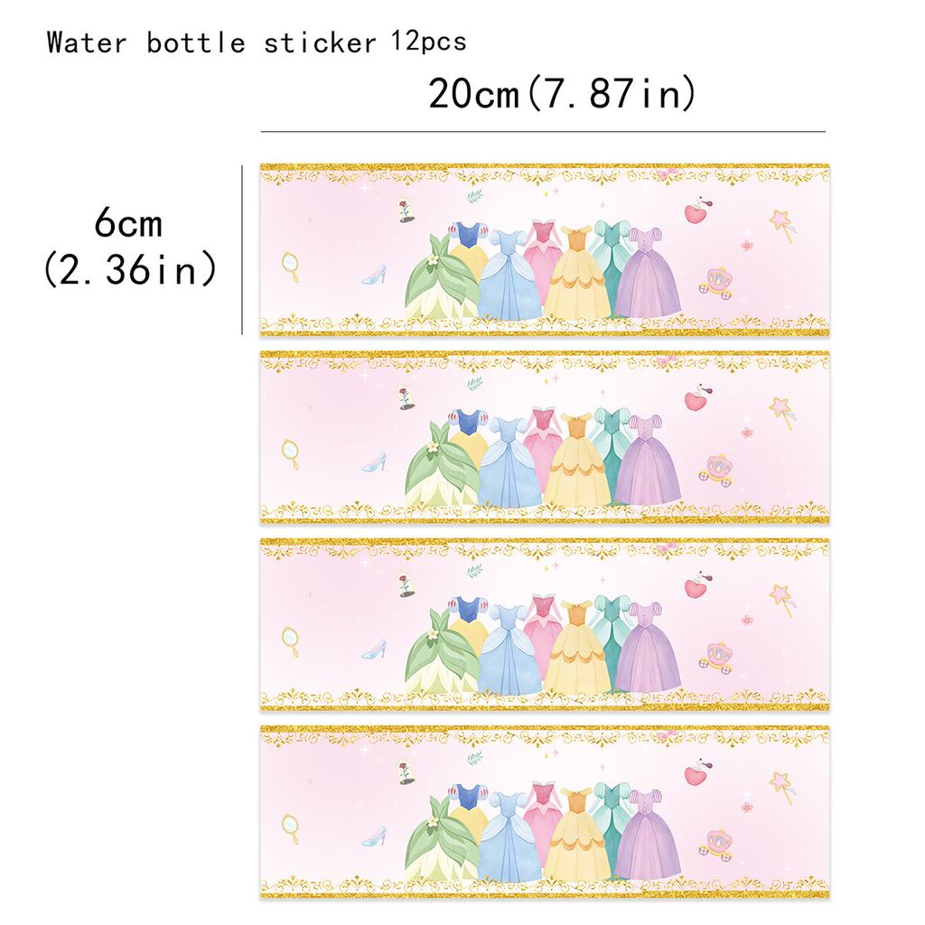 Princess Dress Theme Party Supplies Birthday Decoration Princess Party Decoration Party Arrangement Tableware