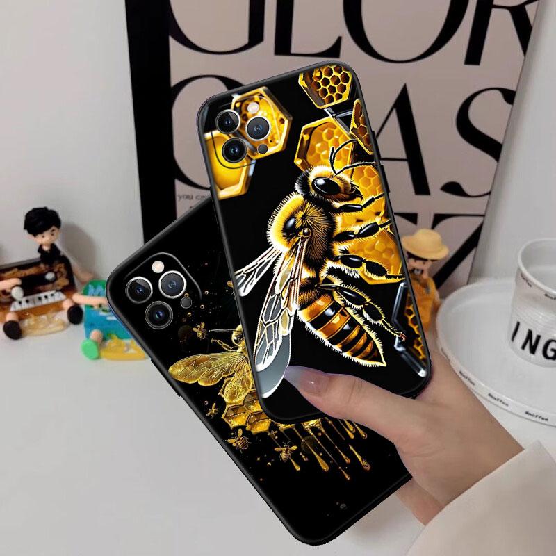 IK7 Art Bees Cartoon New High-End Shell Phone Case for OPPO A3 Pro A72 A74 A76 A77 A77S A78 A79 A94 A95 A18 A40M A58