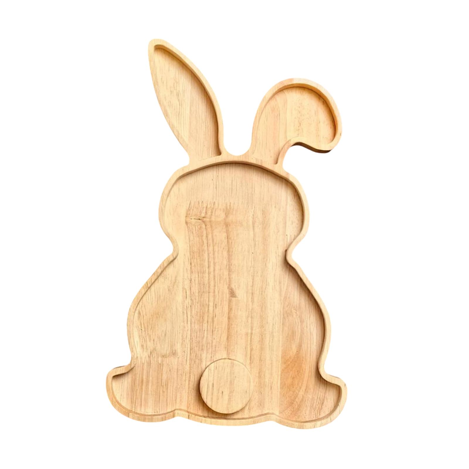 

Rabbit Shaped Charcuterie Board Kitchen Chopping Board Platter Rabbit Shaped for Fruit Salad Cake Housewarming Gift Easter