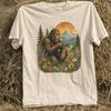 Stylish Bigfoot Mountain Wish – Retro Nature Aesthetic Forest Graphic Tee.