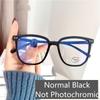 Trendy Luxury Pochromic Myopia Glasses Retro Color Changing Near Sight Eyewear for Men Women Square Smart Sunglasses Shades
