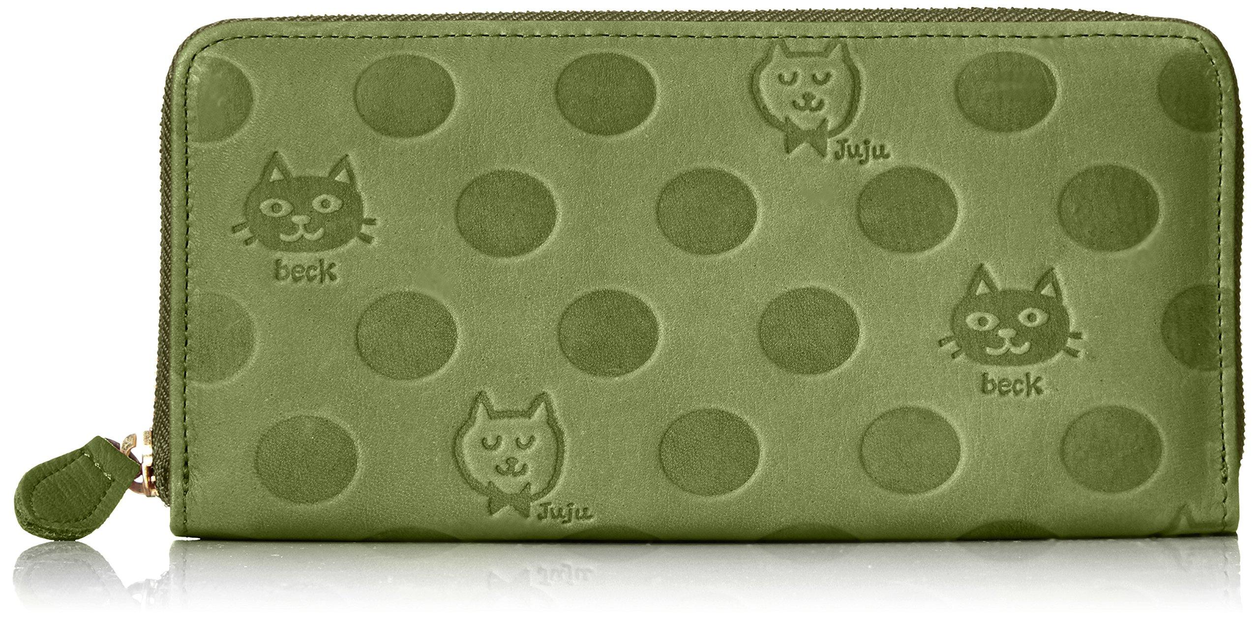 

[Box 21] Wallet [Juju&beck] Round Zipper Long Wallet 0331323 Green