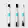 OEM Manufacture 5 Pack Soft Bristle Plastic Handle Charcoal Teeth Whitening Toothbrush for Home Use