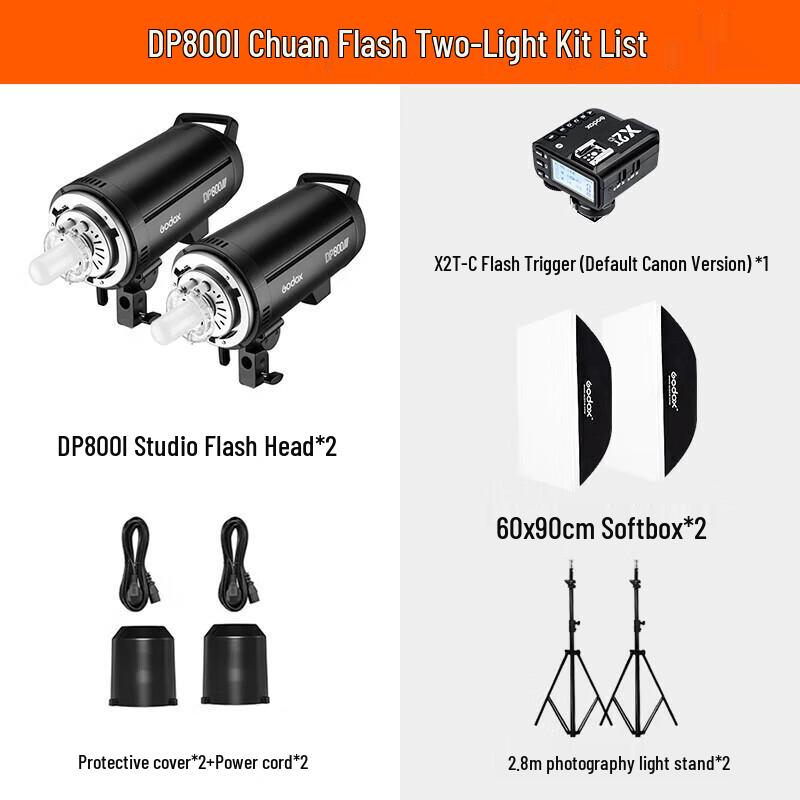 Godox DP800III-V Studio Flash with LED Modeling Lamp