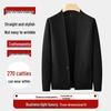 Men's Plus Size Solid V-Neck Knit Cardigan