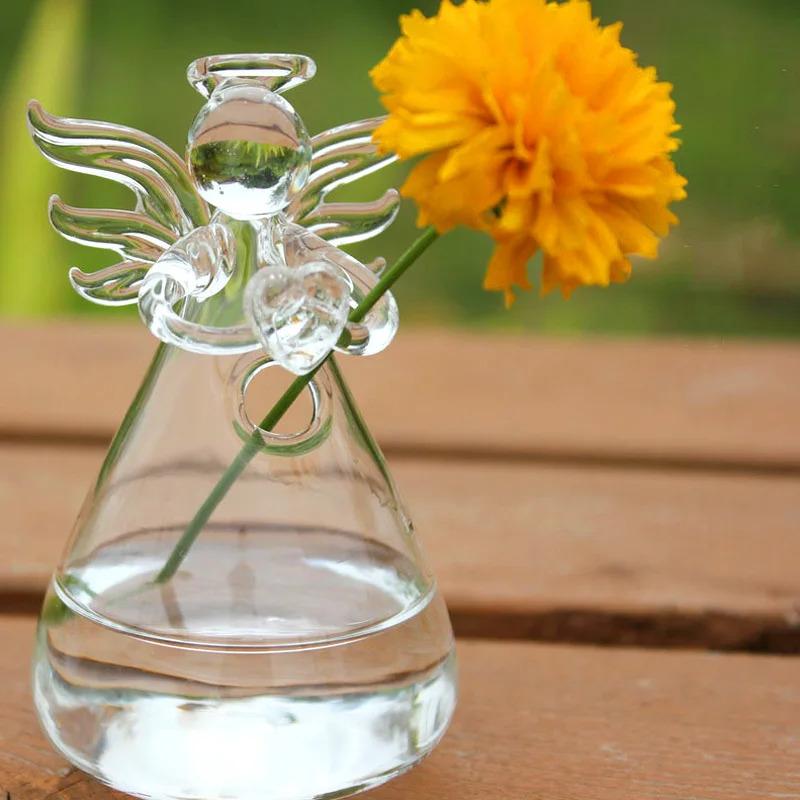 Glass Hydroponic Vase, Suitable for Wedding Decorations, Angel Hydroponic Vase, Floral Decorations, Flower Arrangement Vessels