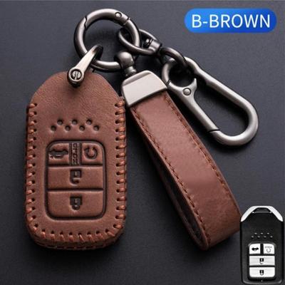 Leder Auto Fernbedienung Schlüssel Abdeckung Fall Shell Für Honda Civic City Accord CRV CR-V XR-V Odyssey Vezel Jade Crider Fit Zubehör