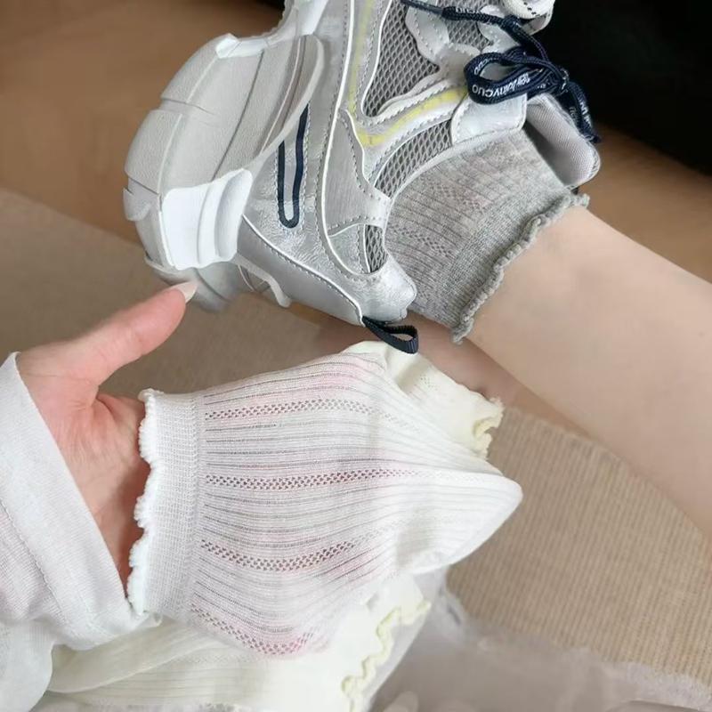 Xiaomi 4 Paar Frühlings- und Sommersocken, Blasen-Schneckenmund, Atmungsaktiv, Lässig, Geeignet für Sanfte Pflege und Täglichen Komfort
