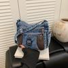 Geantă Crossbody Femei Design Vintage la Modă Geantă de Umăr din Denim de Înaltă Calitate Geantă Tote cu Capacitate Mare Genți de Mână Ușoare