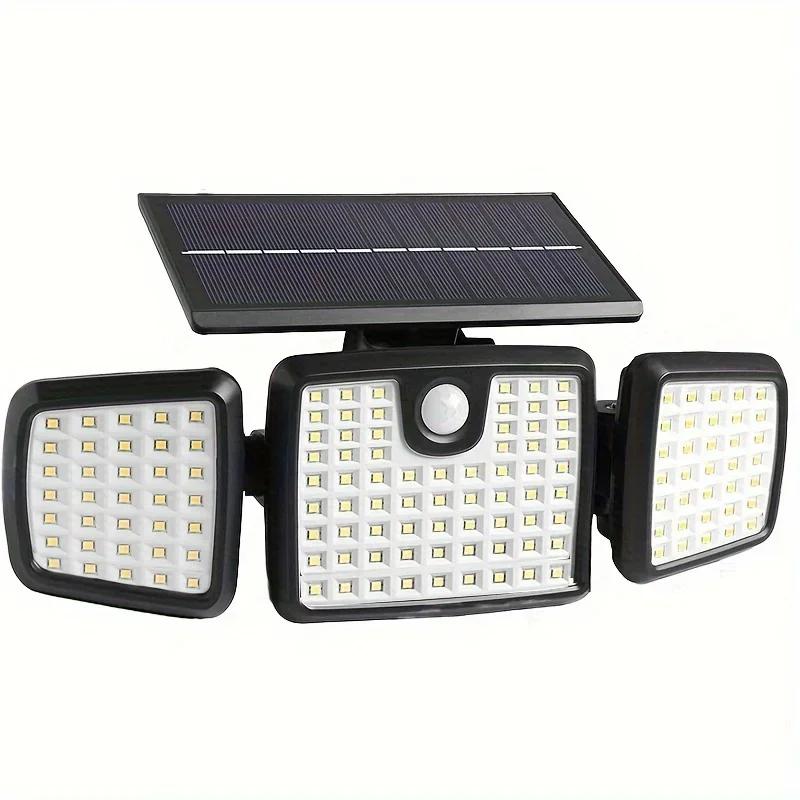 176 LED solar light,outdoor solar light,IP65 waterproof solar garden light,suitable for solar lights in garages and courtyards