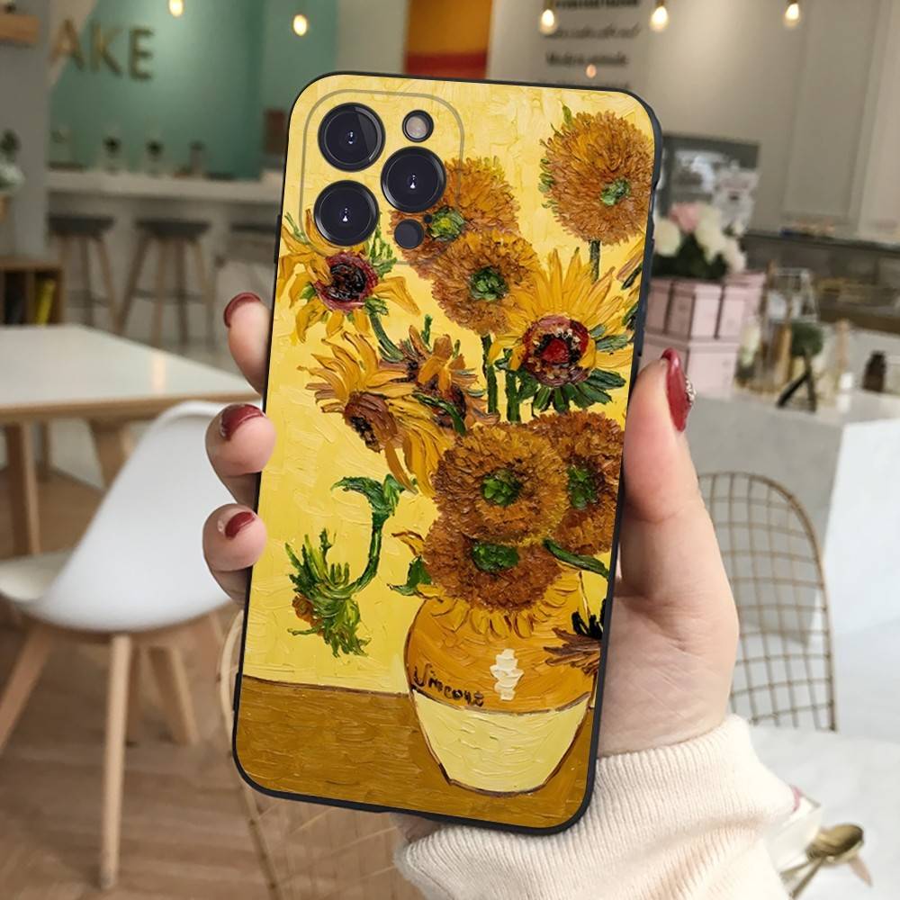 Van Gogh Oil Painting Phone Case For Iphone 17 Air 16 15 14 13 12 11 Pro Max 16 15 14 Plus TPU Soft Case