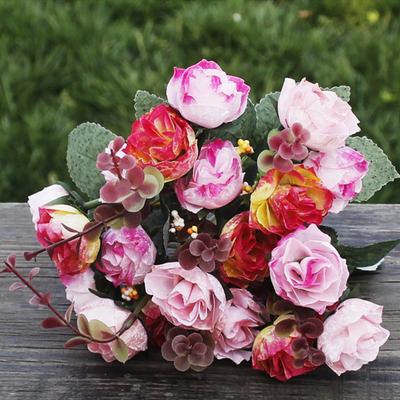 1Pc Artificial Flower Rose DIY Garden Party Home Wedding Holiday Craft Decor