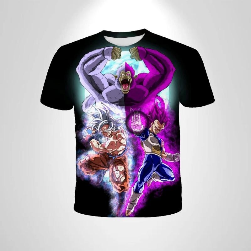 Summer 2026 Dragon Ball T Shirt Kids Tops Tee Anime Figures Son Goku Super Saiyan T-shirt Boys T-shirts Children Short Sleeve