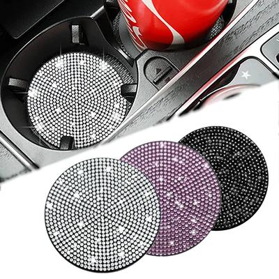 Diamant-Auto-Untersetzer, Wasserbecher-Slot, rutschfeste Matte, Silikagel-Pad, Getränkehalter, Matte, Gadget, Bling, wasserdichtes Auto-Innenzubehör
