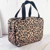 Leopard Print Large Capacity Toiletry Bag for Women & Men – Portable Travel Shower Bag & Bath Caddy