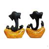 Resin Floating Ganesha Statues Decorative Showpiece | Spreads Positive Vibes (Pack of 2, Black & Yellow)