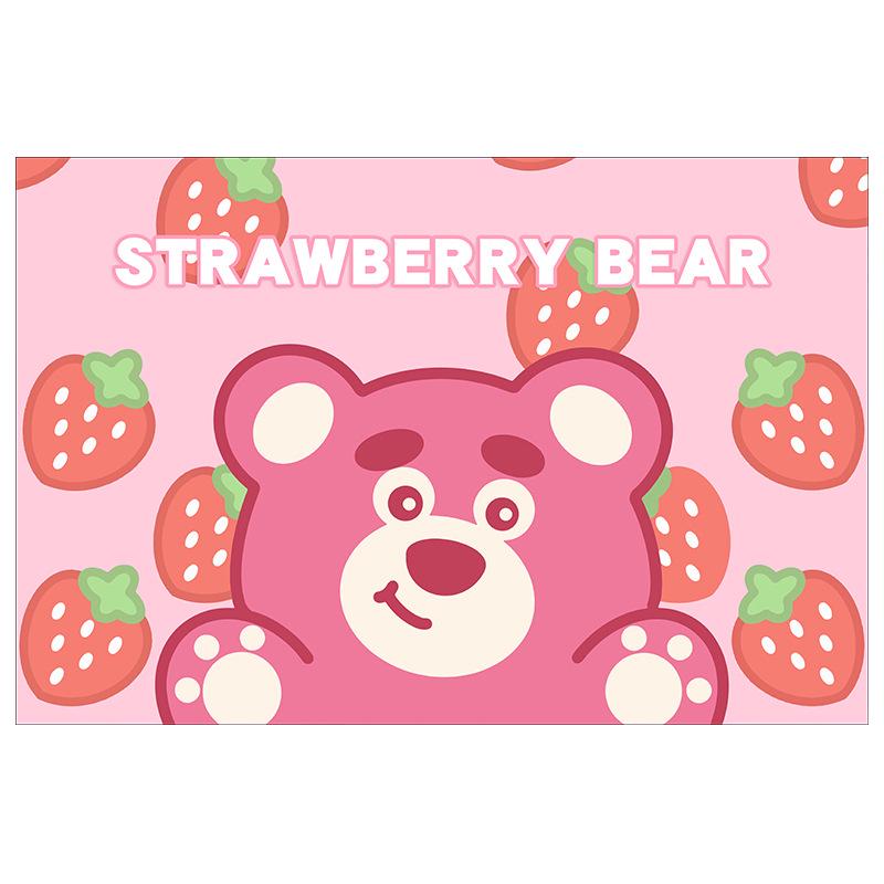 Cartoon Cute Lotso Absorbent Doormat – Dirt-Resistant & Easy-Clean Decorative Rug
