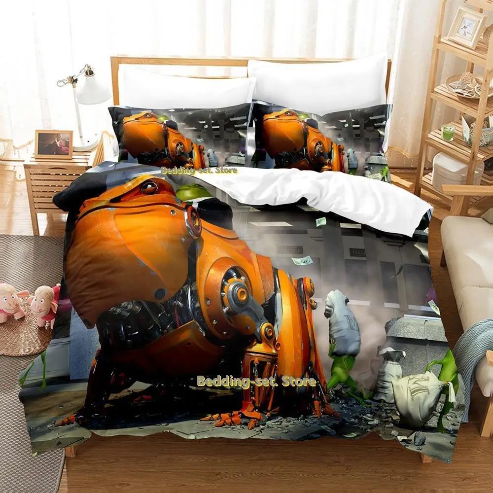 Ny Sci Fi Robot Sängklädesset Enkel Twin Full Queen King Size Sängset Vuxen Barn Sovrum Påslakanset Anime parure de lit Säng