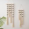 1pc Hand-woven Round Cotton Rope Simple Tassel Tapestry Gourd-shaped Wall Hanging in The Living Room Homestay Cotton Gift