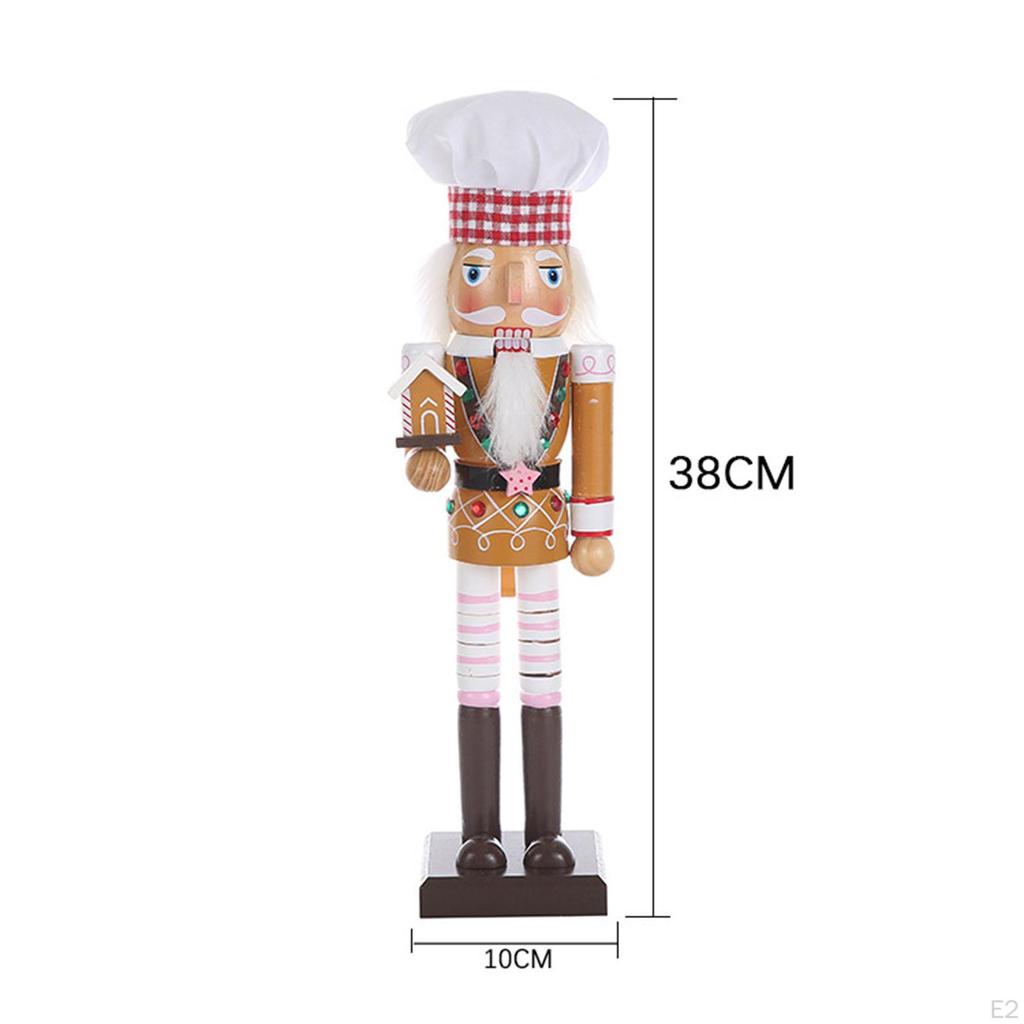 Nutcracker Ornament Soldier Figures Traditional Figurine for Desktop Office