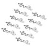 10pcs Alloy Beard Coil Snake Shaped Pendant DIY Dreadlocks Spiral Hair Coils Spring Pendant Accessories