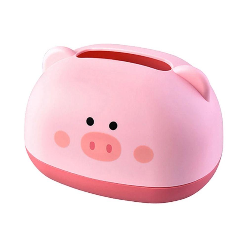 1Pcs Storage Box Napkin Holder Pig Bear Wet Wipes Case Dispenser Household Tissue Box