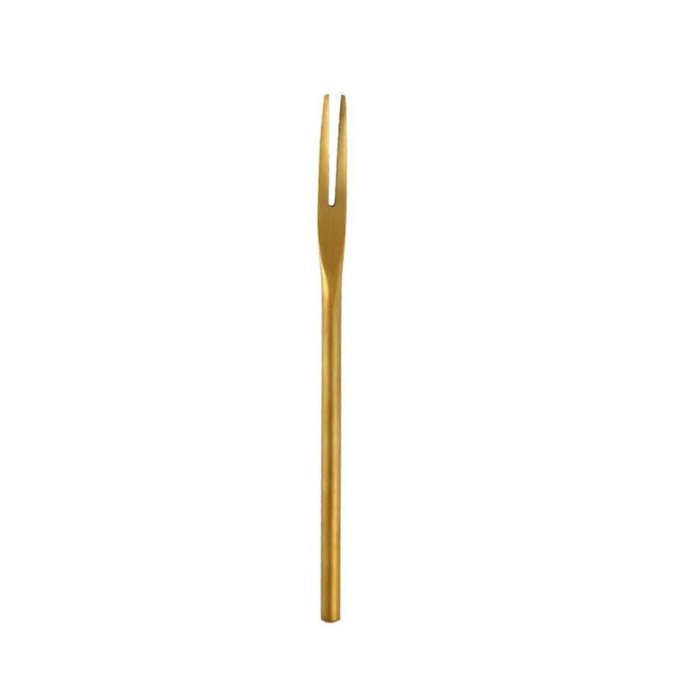 Steel Long Handle Household Solid Kitchen Supplies Fruit Toothpick Tableware Utensil Fruit Fork