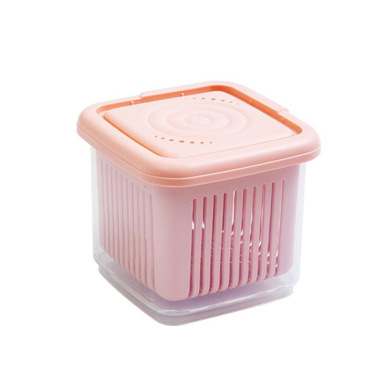 260ML/660ML Kitchen Transparent Vegetable Fruit Saver Preservation Box Ginger Garlic Onion Detachable Drainage Sealing Boxes