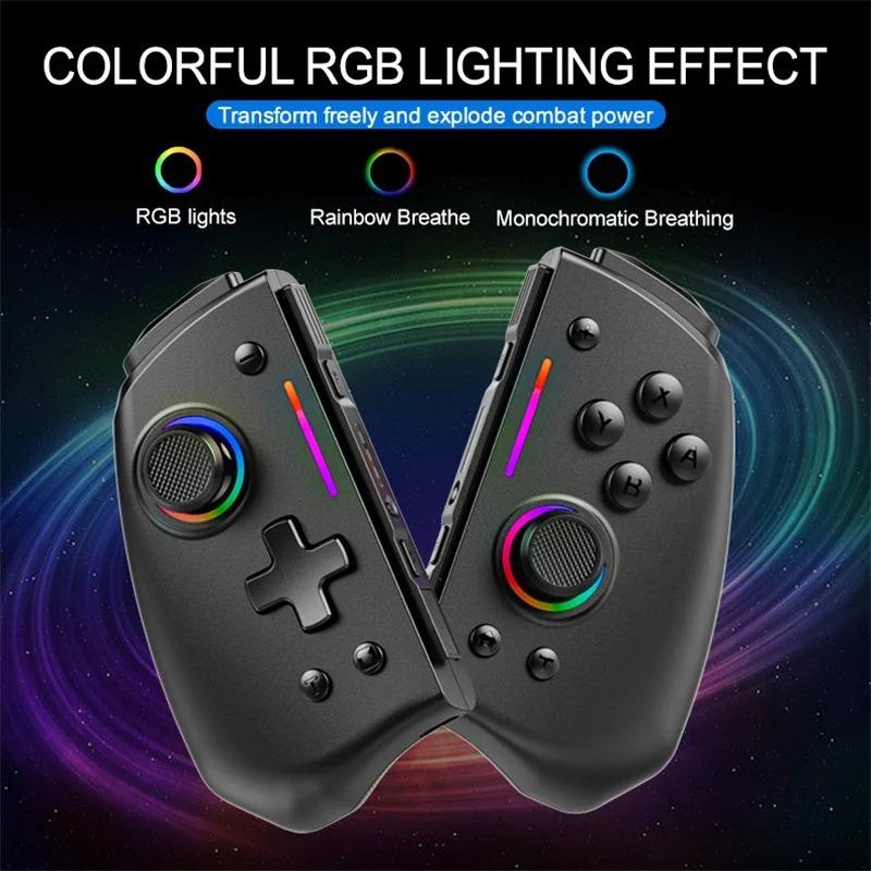 KS42 Wireless Gamepad für Nintendo Switch/OLED, Gaming Switch Controller Bluetooth Aufwecken 6-Achsen Joypad Metall-Joystick