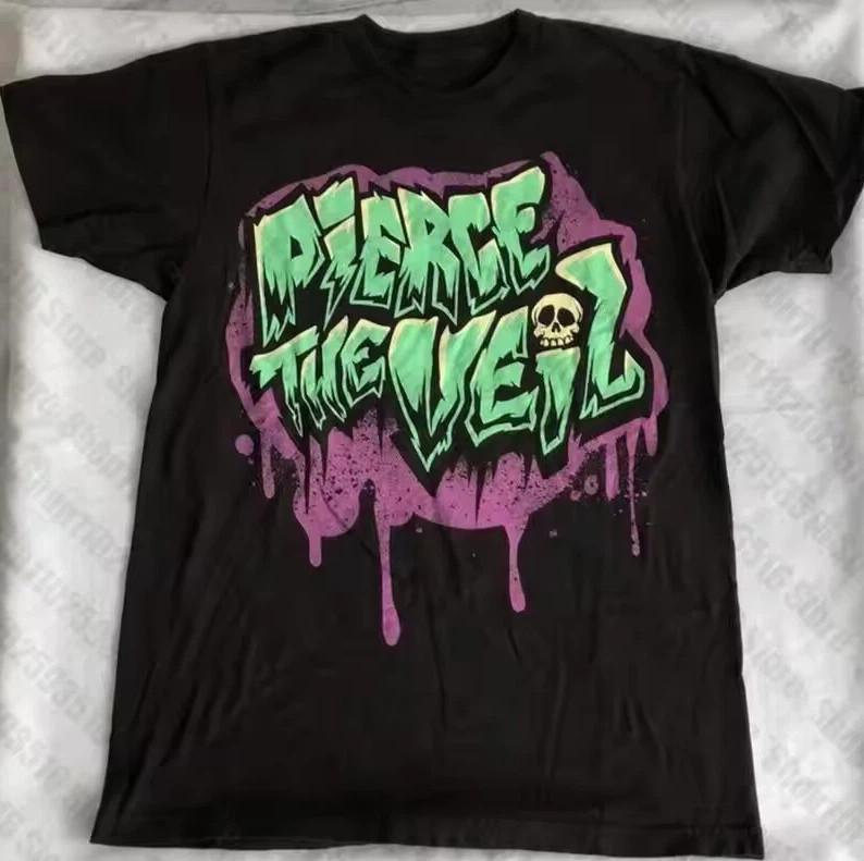 Vintage Pierce The Veil band Skull T-shirt, size S-4XL